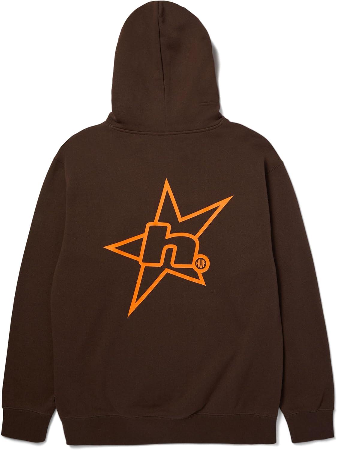 imageHUF H Star Logo PO Hoodie Comfortable Pullover Hoodie for Men Durable ampamp Stylish Sweatshirt for Casual Wear ampamp StreetwearBison