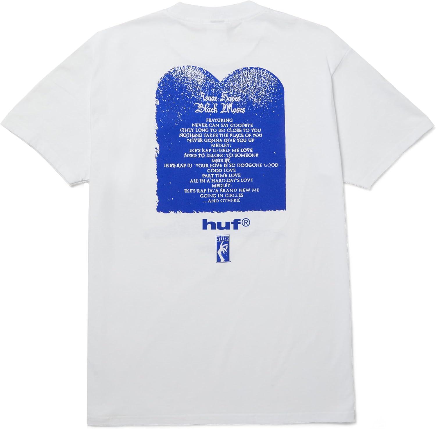 imageHUF Isaac Hayes Black Moses Short Sleeve Heavyweight Tee Mens TShirt Streetwear Oversized Graphic Tee