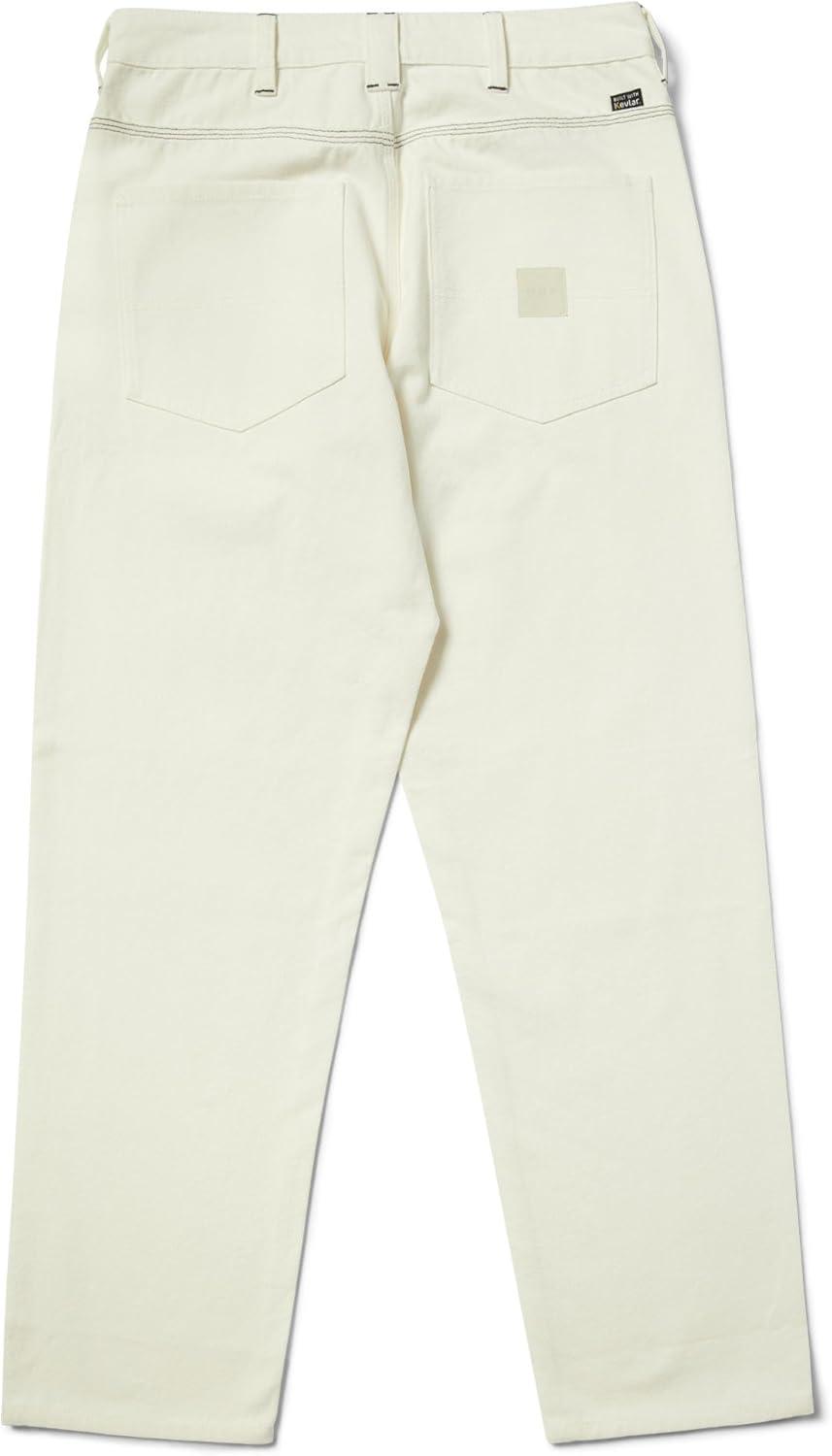 imageHUF Mason Pant Mens Cotton Work Pants with Kevlar Reinforced Zones Relaxed Fit Casual Canvas Pants for Everyday WearNatural