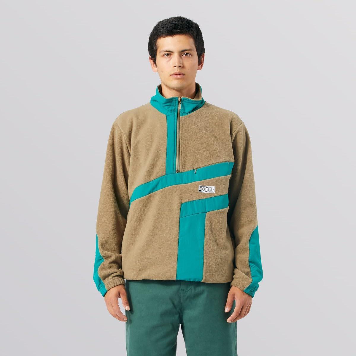 imageHUF Mens Quarter Zip Polar Fleece Pullover JacketOlive