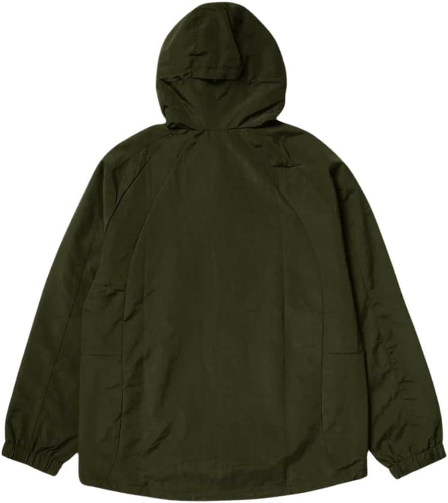 imageHUF Mens Shell Jacket Lightweight WaterResistent ZipUp with HoodHunter Green