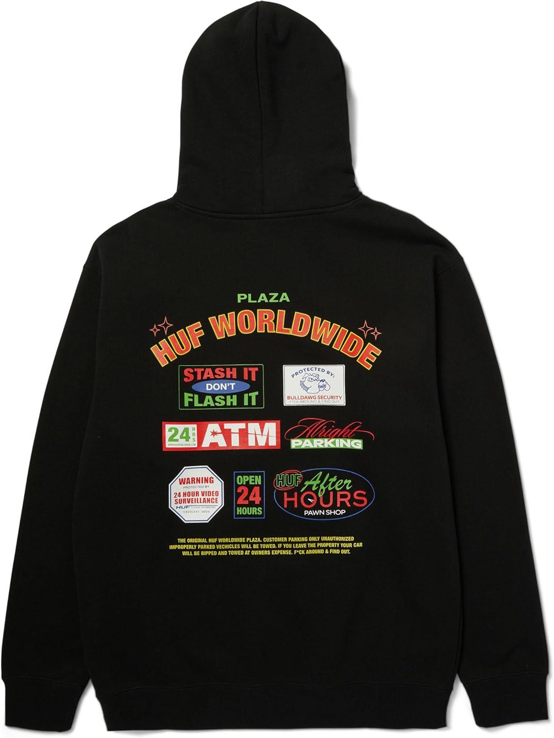 imageHUF Promo PO Hoodie Pullover Hoodie for Men Comfortable ampamp Stylish Sweatshirt for Streetwear Casual Wear ampamp Everyday ComfortBlack