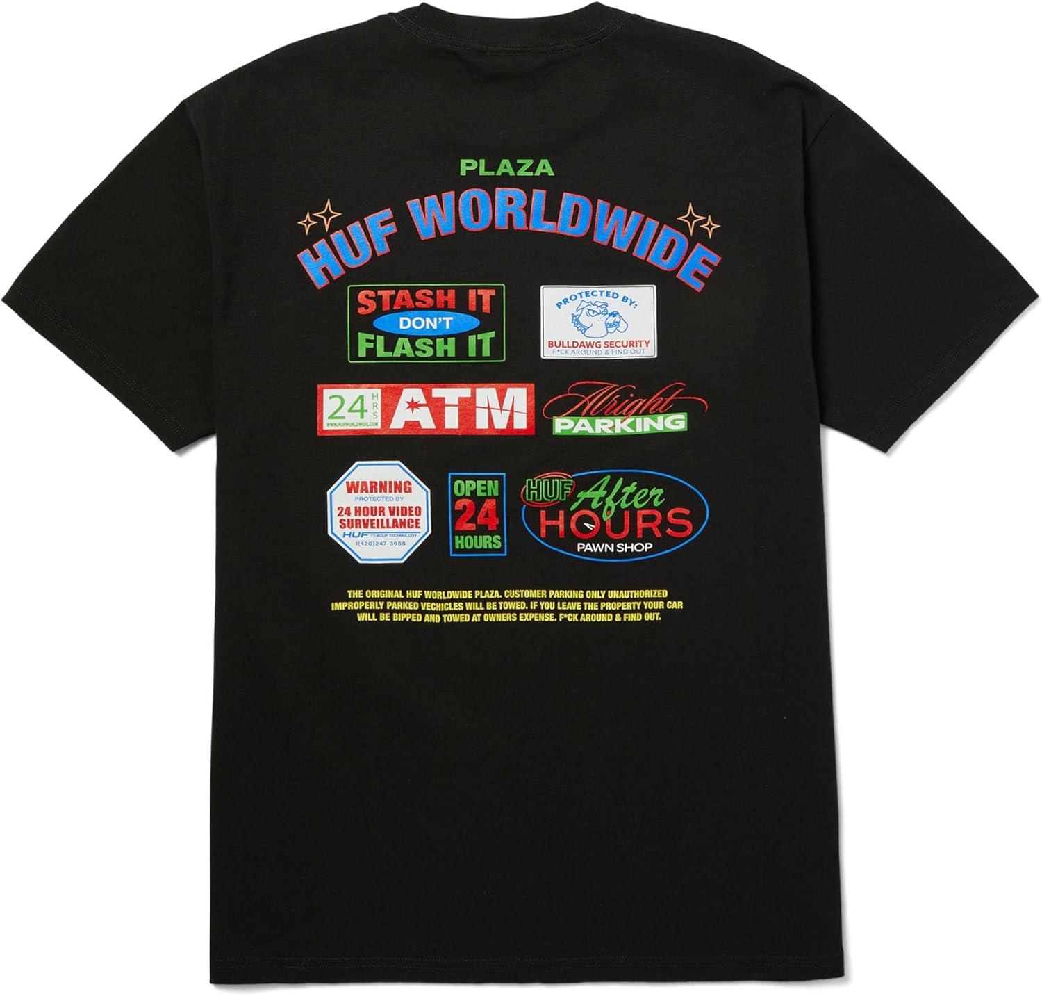 imageHUF Promo Short Sleeve Tee Mens TShirt Streetwear Oversized Graphic TeeBlack