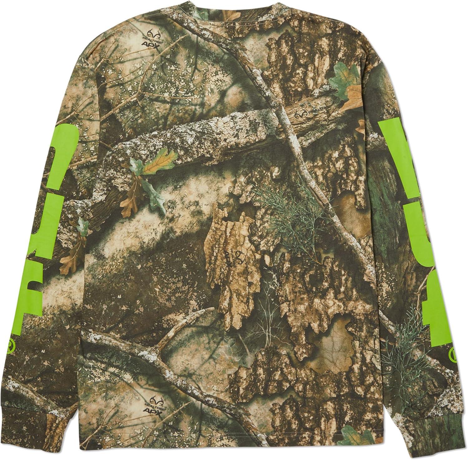 imageHUF Realtree Megablast Long Sleeve Tee Mens TShirt Streetwear Oversized Graphic Tee