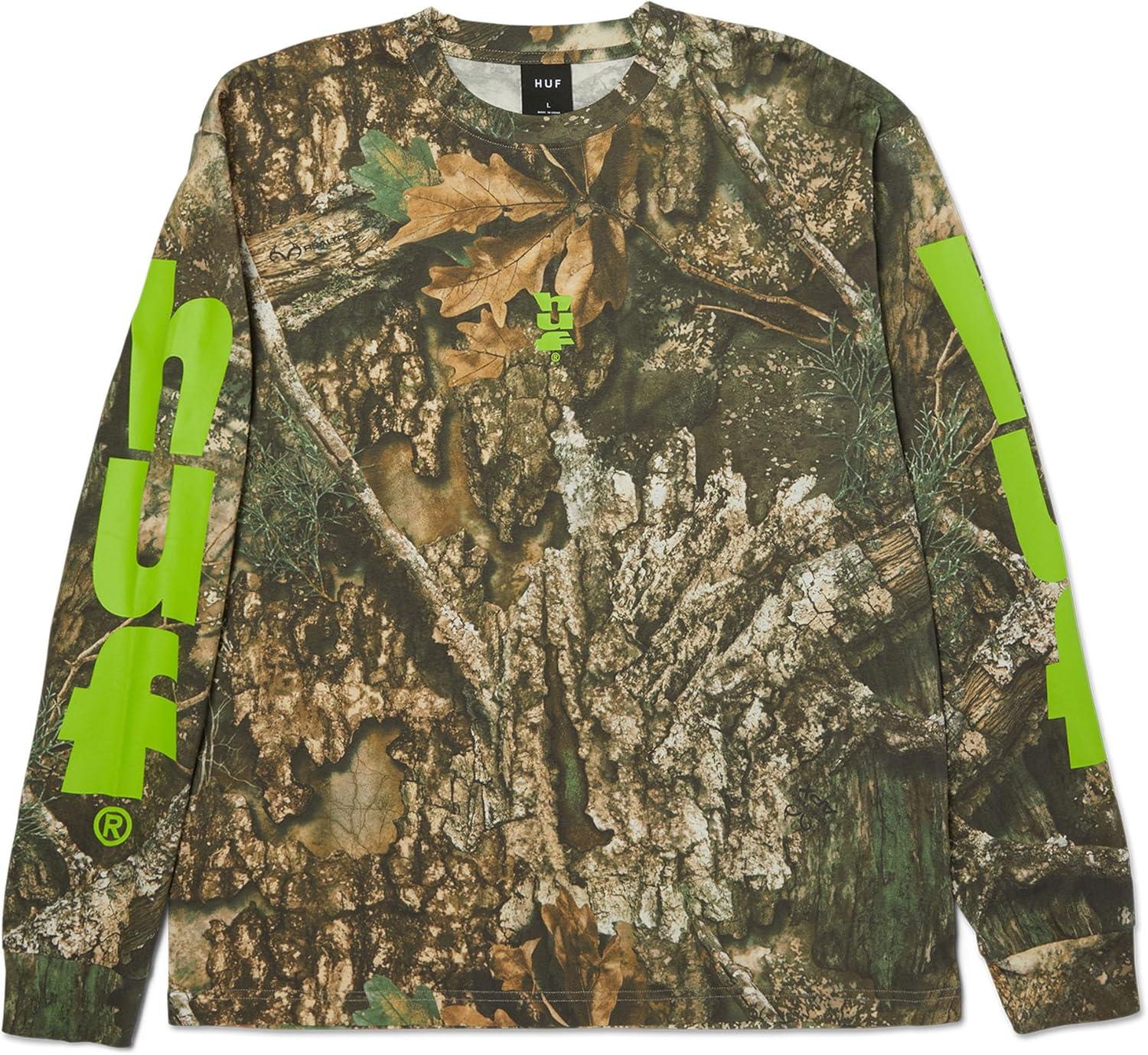 imageHUF Realtree Megablast Long Sleeve Tee Mens TShirt Streetwear Oversized Graphic Tee