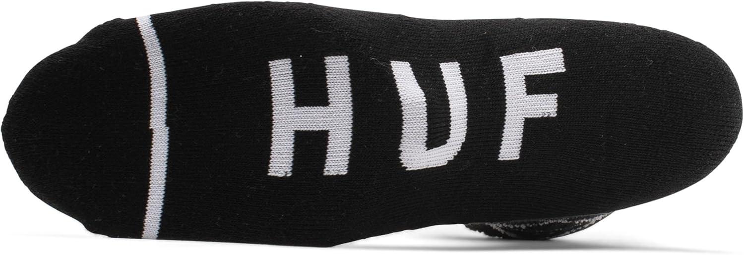 imageHUF Set Mens Crew Sock with Triple Triangle Logo CottonPoly BlendBlack