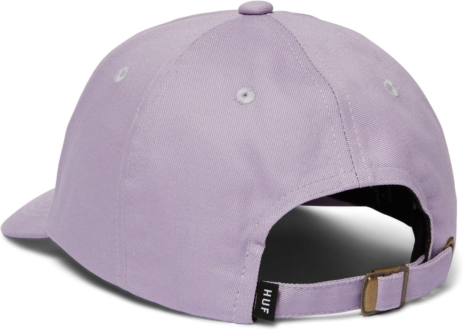 imageHUF Set OG Curved Visor Hat 6Panel Low Profile Dad Hat for Men Cotton Baseball Cap with Strapback ClosureDust Purple