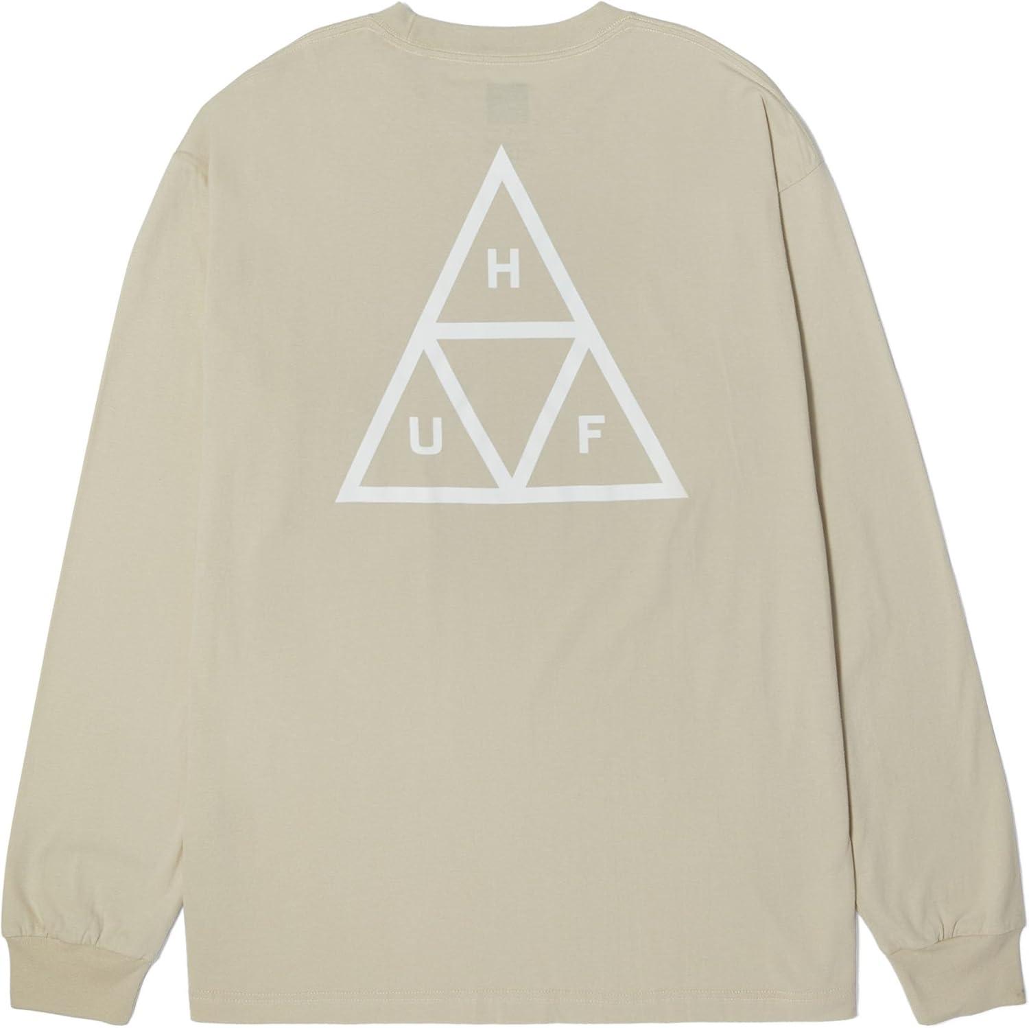 imageHUF Set Triple Triangle Long Sleeve TShirt 100 PreShrunk Cotton TShirtStone