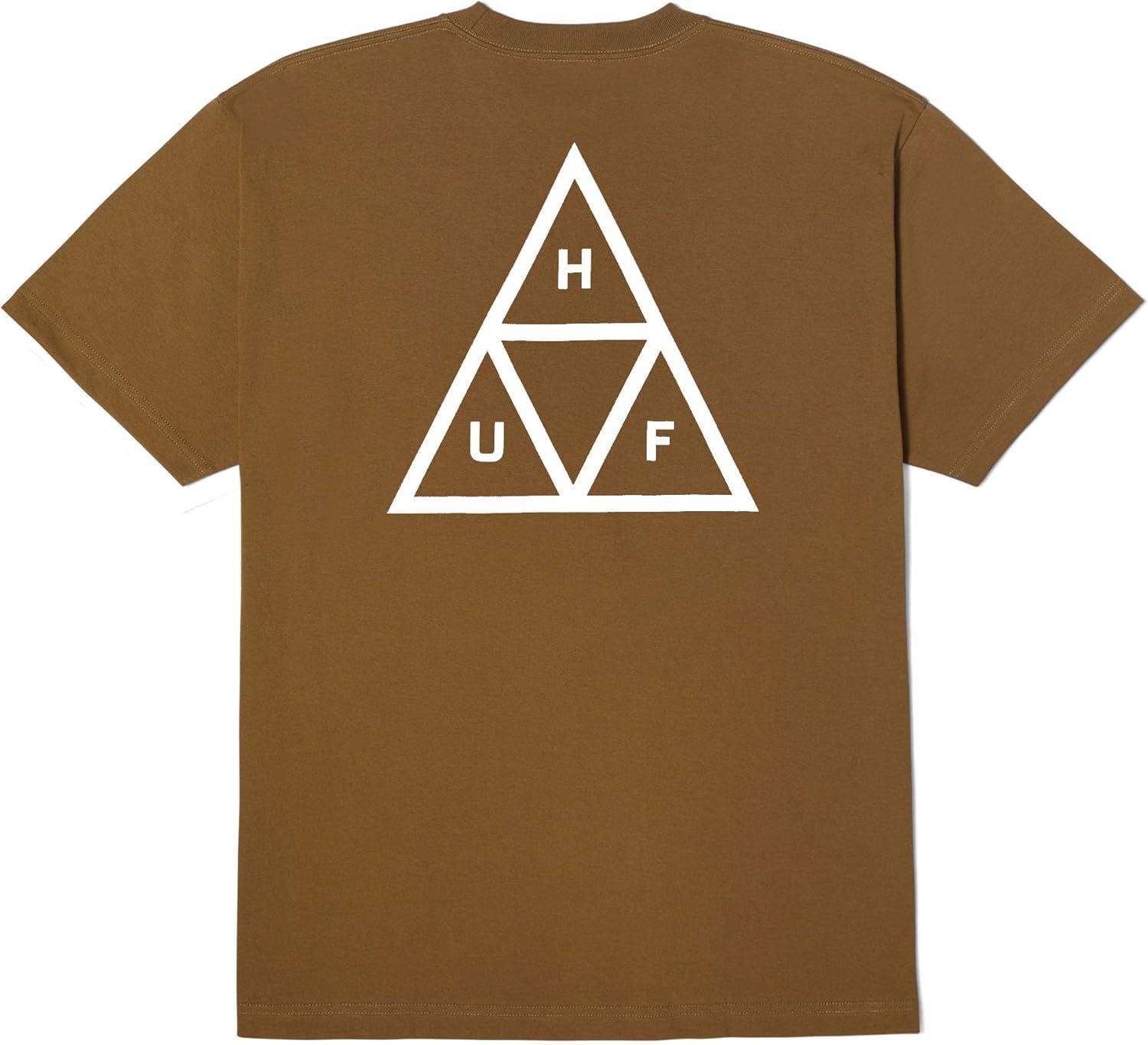 imageHUF Set Triple Triangle Short Sleeve TShirt 100 PreShrunk Cotton TShirtMud
