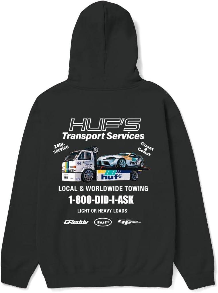 imageHUF X GReddy Tow Hoodie JDMInspired Pullover Streetwear Graphic Hoodie for Men Premium Fit