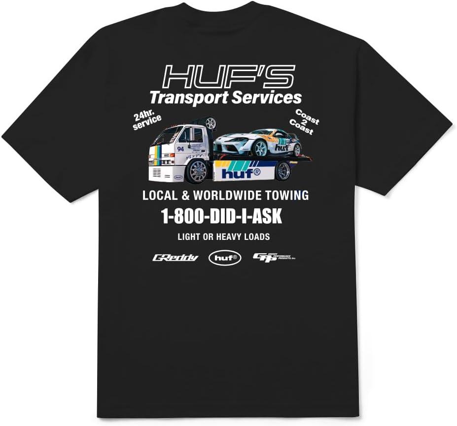 imageHUF X GReddy Tow TShirt JDMInspired Graphic Tee for Men 100 Cotton Comfortable Streetwear FitBlack