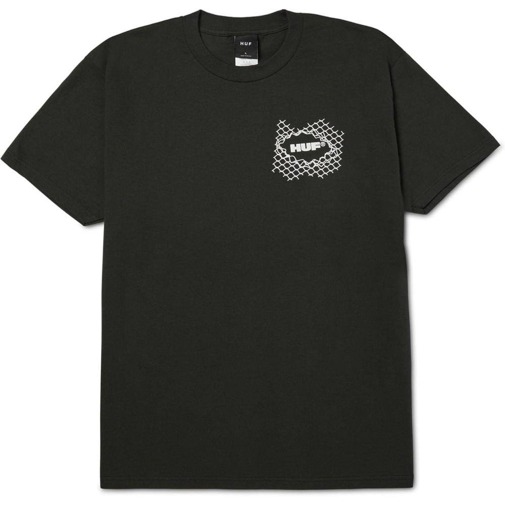 imageHUF 4 The Dawgs Short Sleeve Tee Mens TShirt Streetwear Oversized Graphic TeeVintage Black