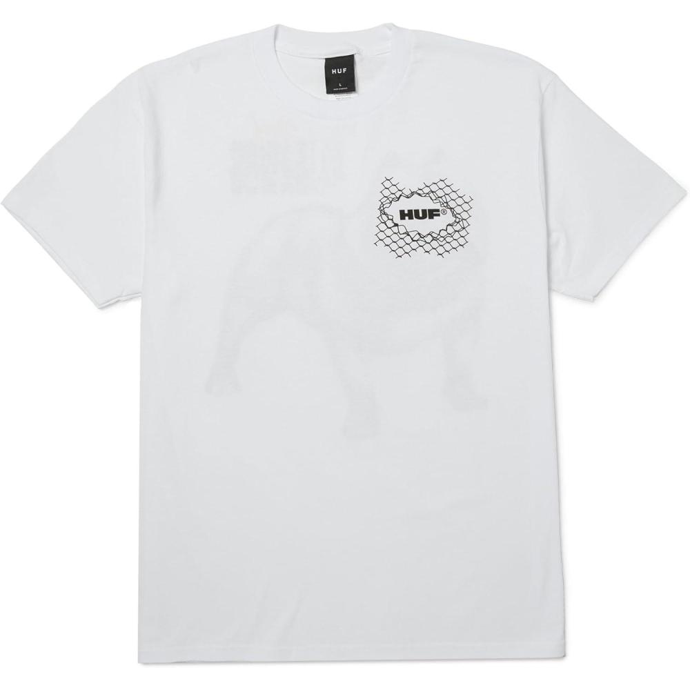 imageHUF 4 The Dawgs Short Sleeve Tee Mens TShirt Streetwear Oversized Graphic TeeWhite