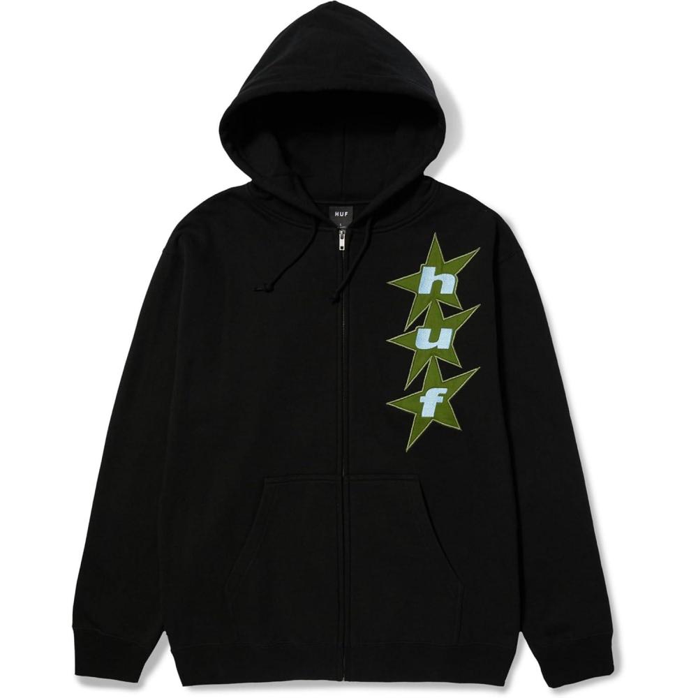 imageHUF All Star Full Zip Hoodie SweatshirtBlack