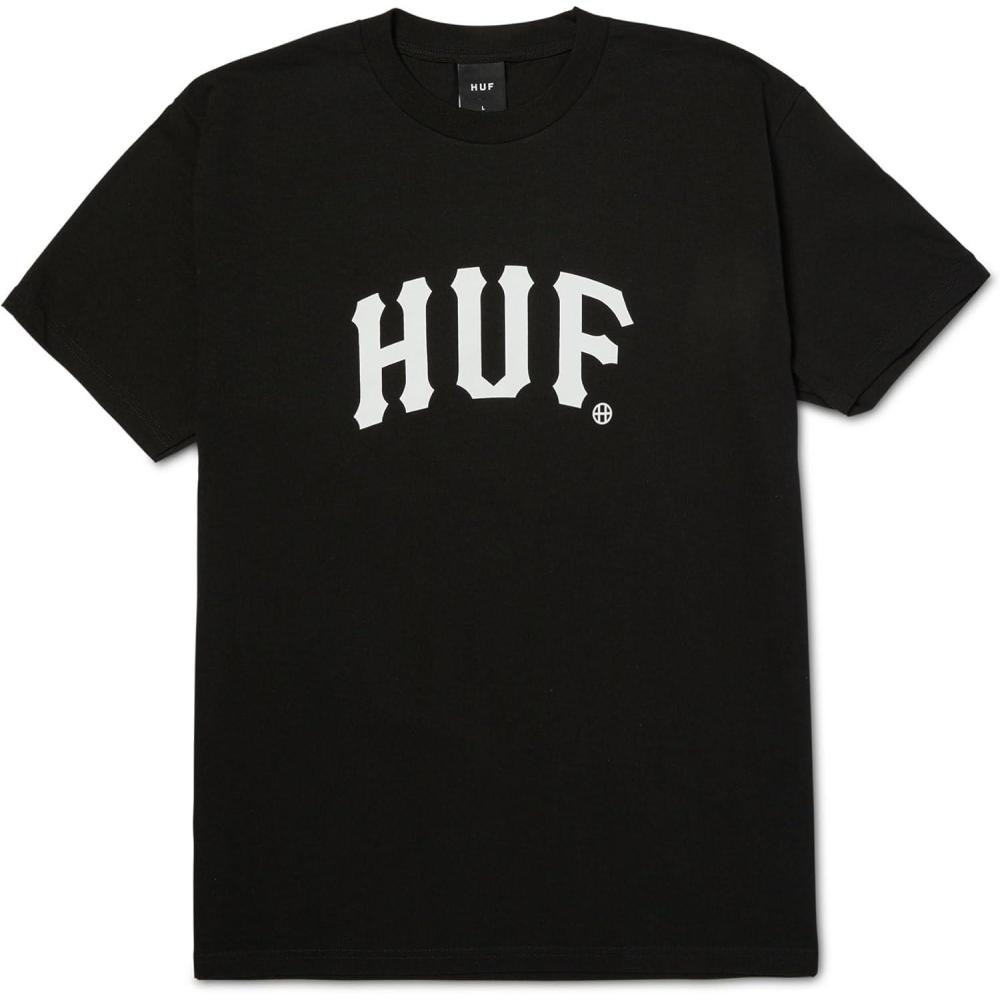 imageHUF Arch Short Sleeve Tee Mens TShirt Streetwear Oversized Graphic TeeBlack