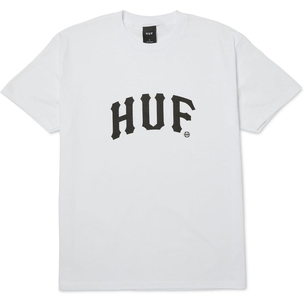 imageHUF Arch Short Sleeve Tee Mens TShirt Streetwear Oversized Graphic TeeWhite