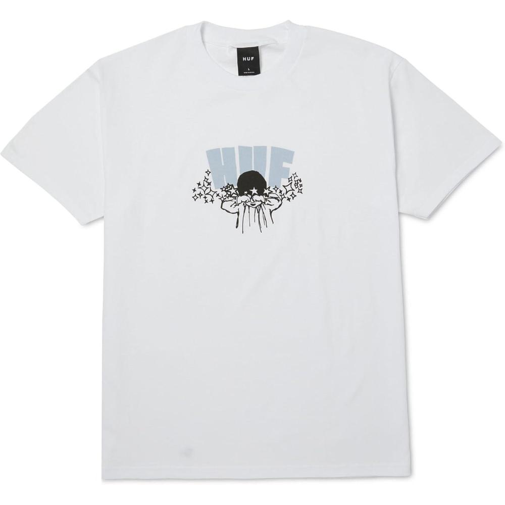 imageHUF Dazed Short Sleeve Tee  Mens TShirt Streetwear Oversized Graphic TeeWhite