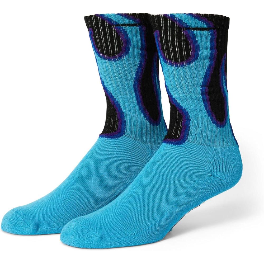 imageHUF Exhaust Crew Sock Comfortable Socks for Men Durable Streetwear Footwear for Casual Wear Sports ampamp Outdoor ActivitiesBlack