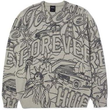 imageHUF Forever Crewneck SweaterPutty