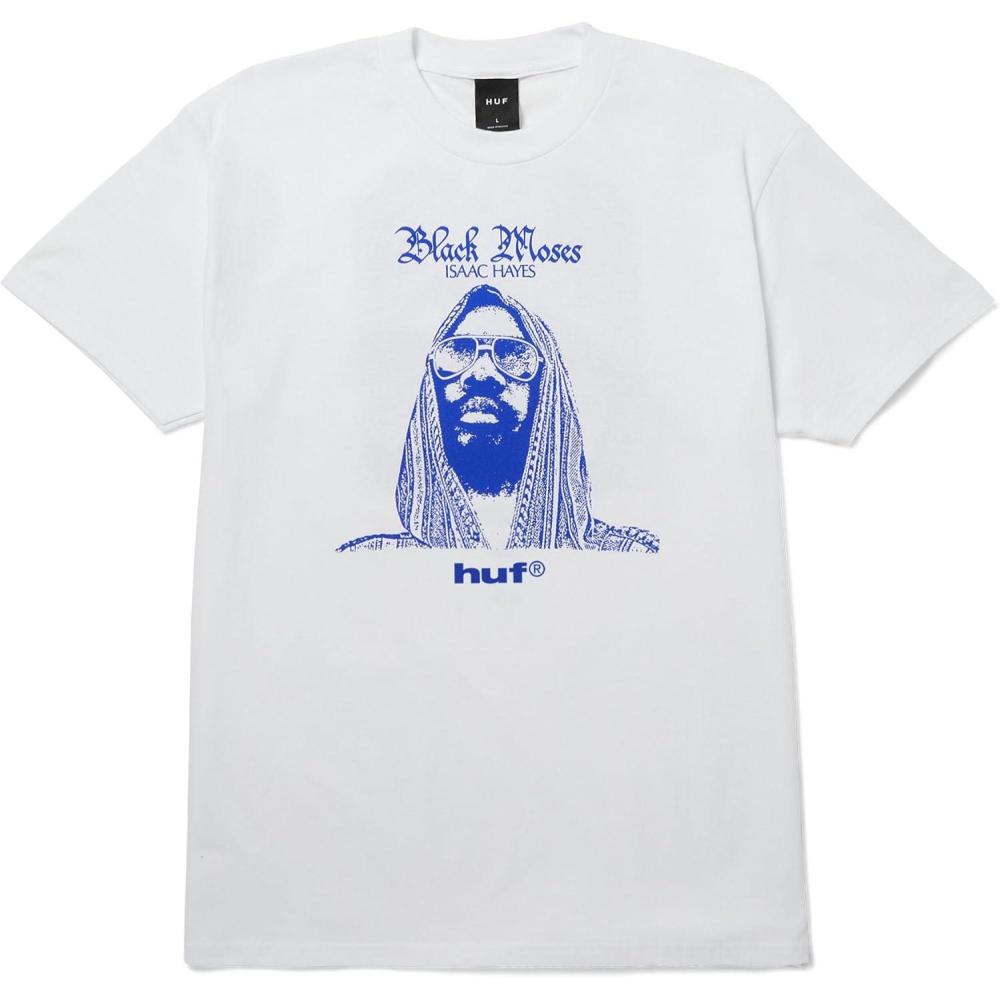 imageHUF Isaac Hayes Black Moses Short Sleeve Heavyweight Tee  Mens TShirt Streetwear Oversized Graphic Tee