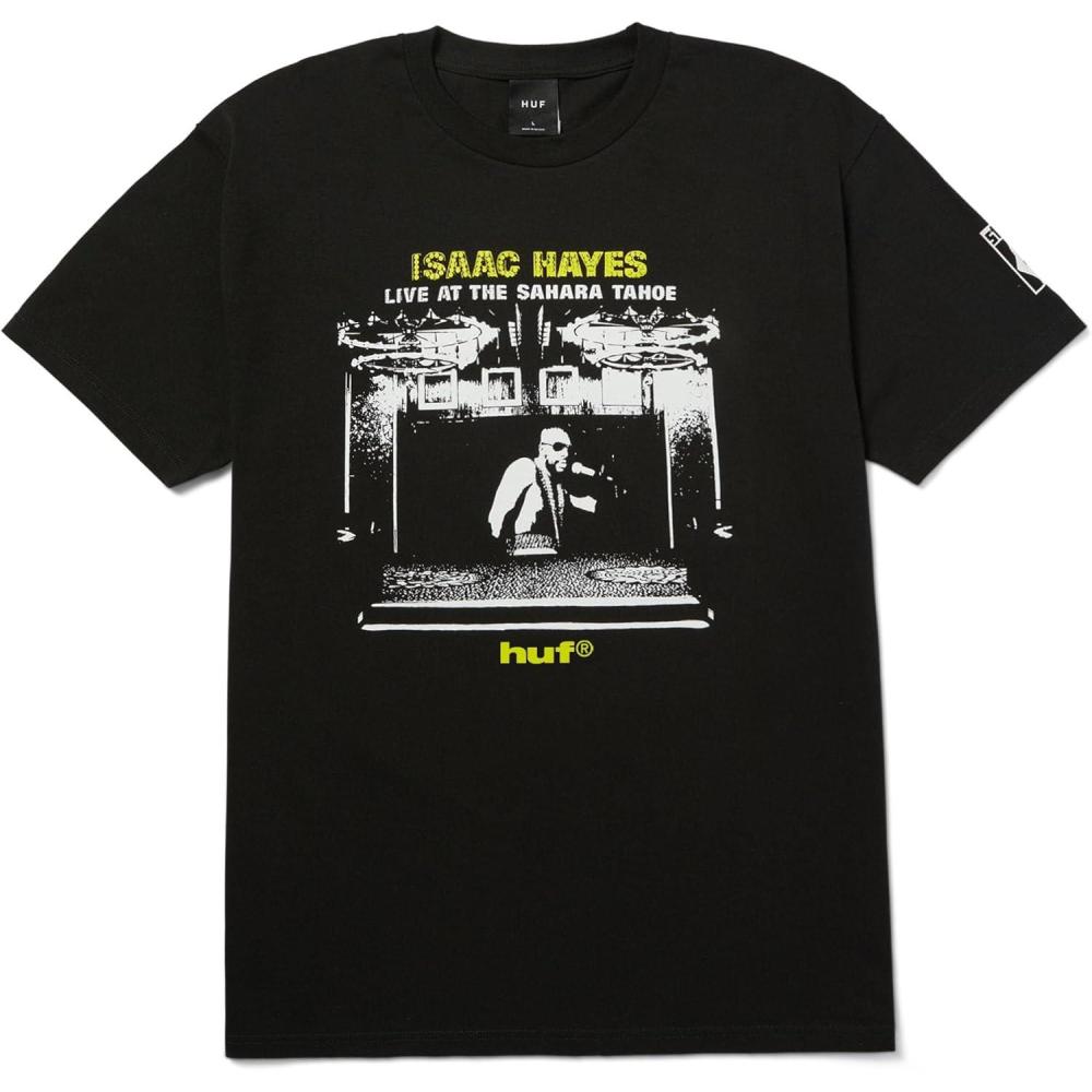 imageHUF Isaac Hayes Tahoe Short Sleeve Heavyweight Tee Mens TShirt Streetwear Oversized Graphic Tee