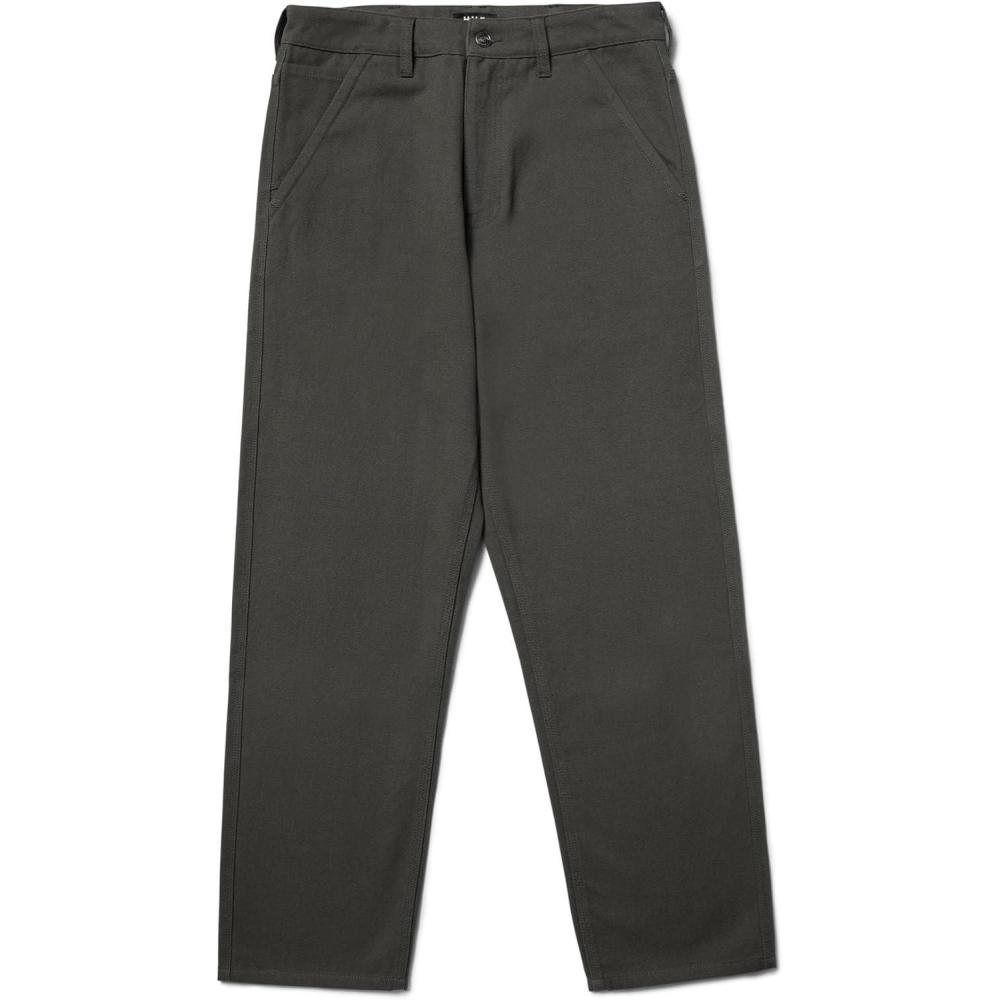 imageHUF Mason Pant Mens Cotton Work Pants with Kevlar Reinforced Zones Relaxed Fit Casual Canvas Pants for Everyday WearCement