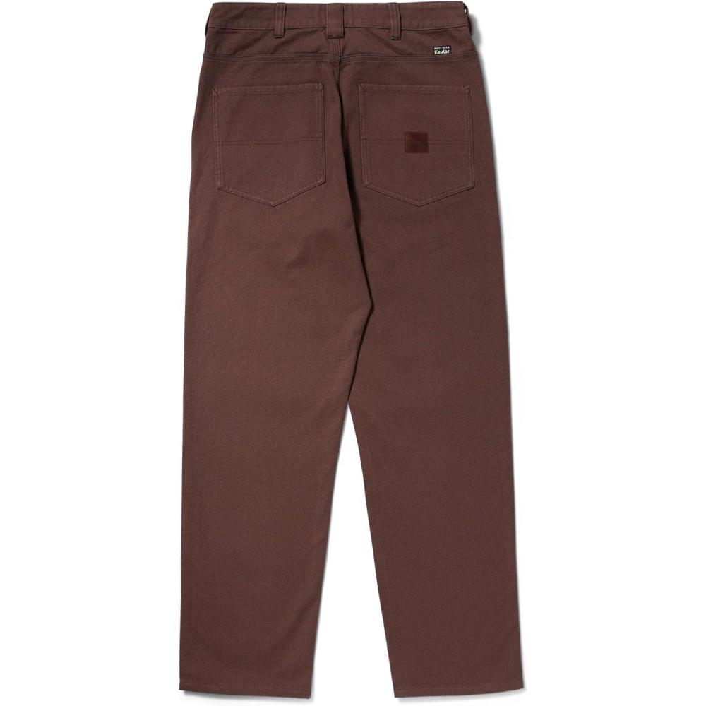 imageHUF Mason Pant Mens Cotton Work Pants with Kevlar Reinforced Zones Relaxed Fit Casual Canvas Pants for Everyday WearSpice