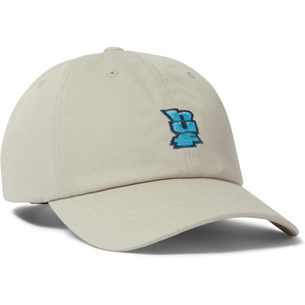 imageHUF Megablast Multi 6 Panel Curved Visor Hat  Adjustable Cap for Men Comfortable StreetwearFrost Gray