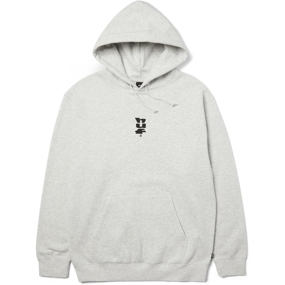 imageHUF SET MEGABLAST Pullover Hoodie Mens Graphic Hoodie with Front ampamp Back Print Streetwear Hooded SweatshirtAsh