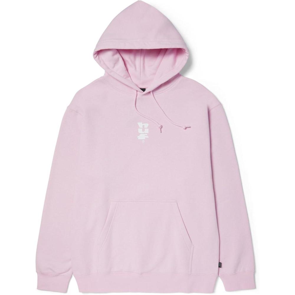 imageHUF SET MEGABLAST Pullover Hoodie  Mens Graphic Hoodie with Front ampamp Back Print Streetwear Hooded SweatshirtPowder Pink