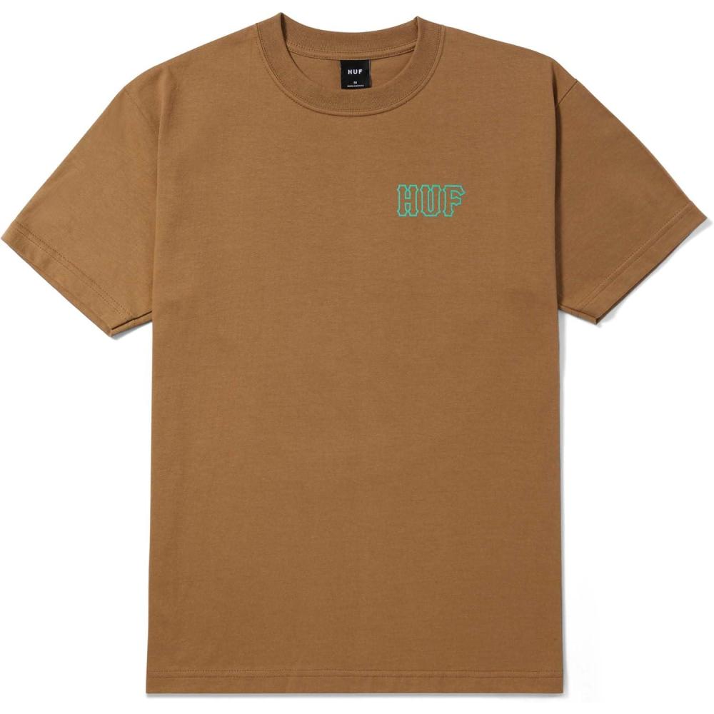 imageHUF Set H Short Sleeve TShirt 100 PreShrunk Cotton TShirtCamel