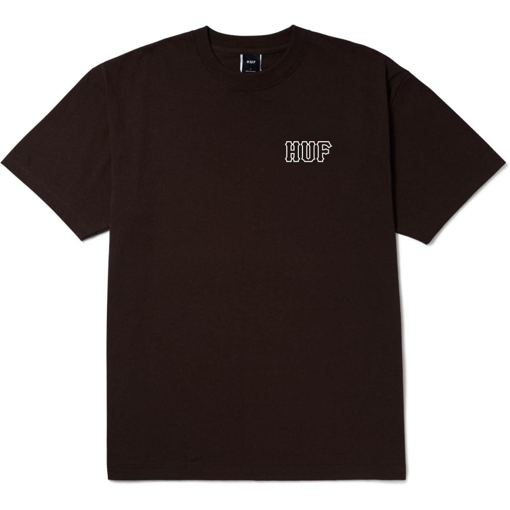 imageHUF Set H Short Sleeve TShirt 100 PreShrunk Cotton TShirtEspresso