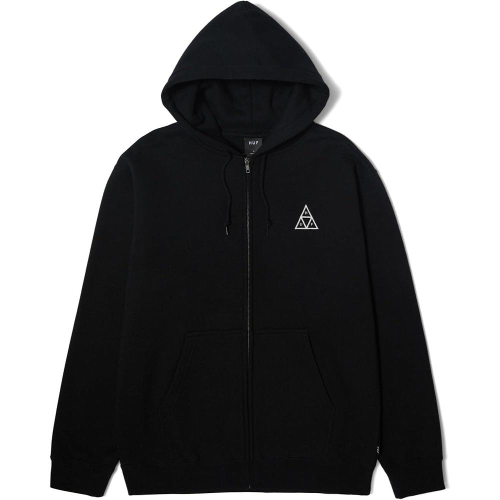imageHUF Set Mens Triple Triangle Full Zip HoodieBlack