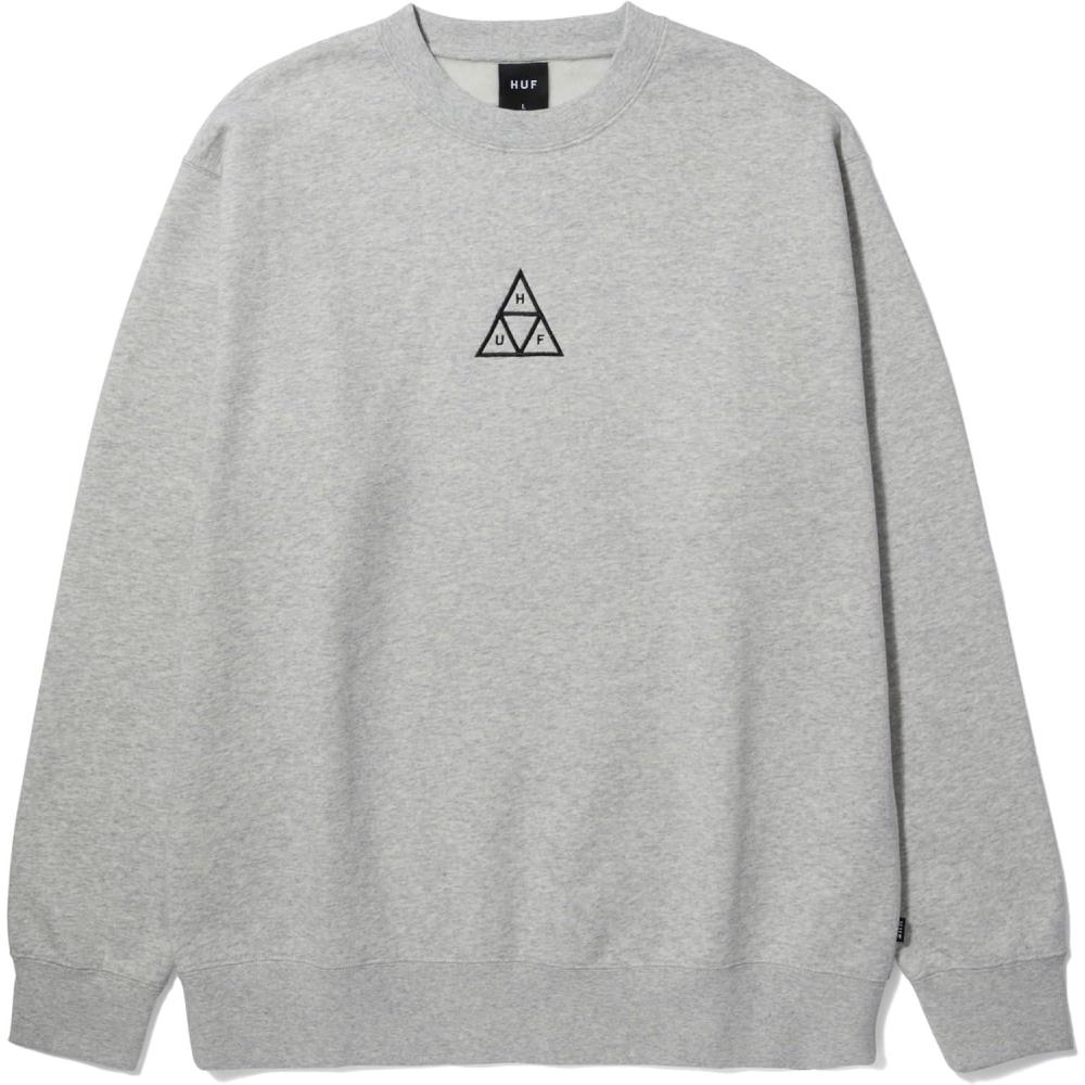 imageHUF Set Triple Triangle Crewneck SweatshirtHeather Grey