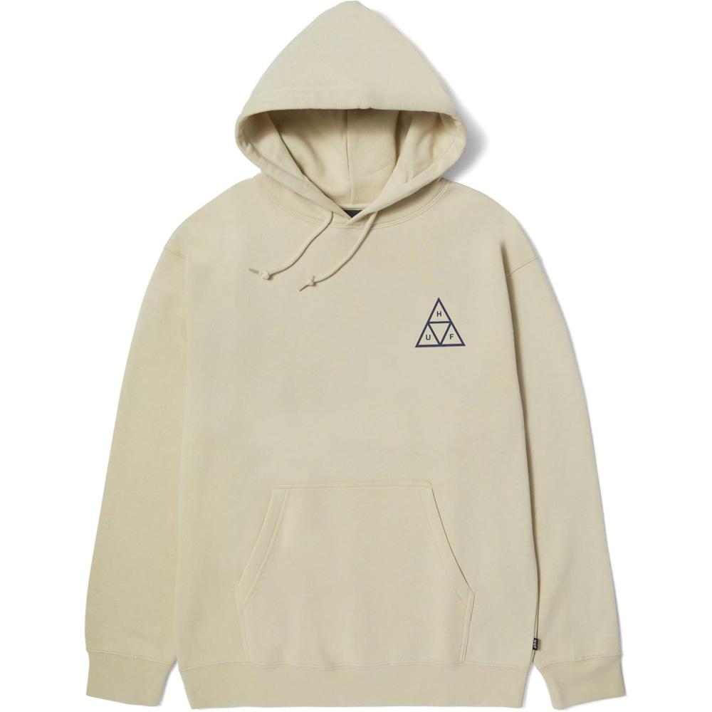 imageHUF Set Triple Triangle Pullover Hoodie Comfortable Cotton Blend SweatshirtStone