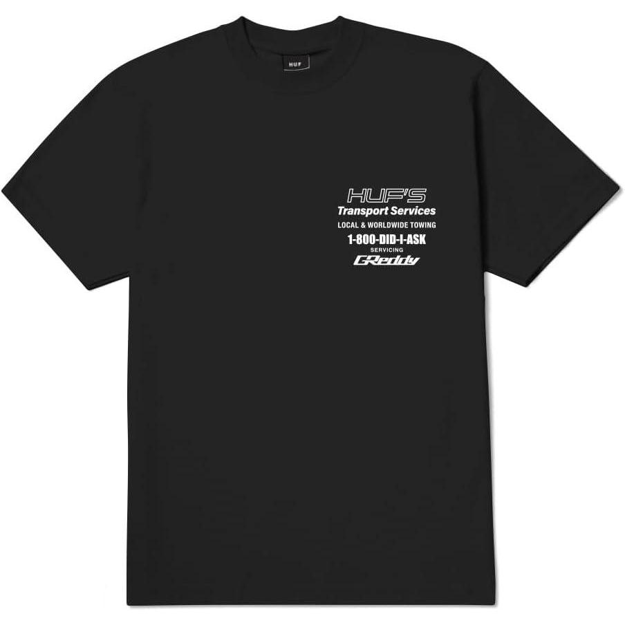 imageHUF X GReddy Tow TShirt JDMInspired Graphic Tee for Men 100 Cotton Comfortable Streetwear FitBlack