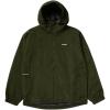 imageHUF Mens Shell Jacket  Lightweight WaterResistent ZipUp with HoodHunter Green