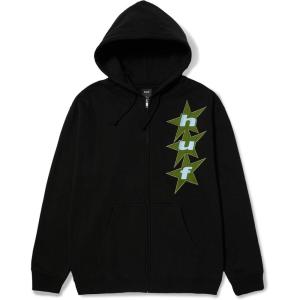 HUF All Star Full Zip Hoodie Sweatshirt(Black)