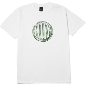 HUF D Zone Short Sleeve Tee – Men’s Graphic T-Shirt, 100% Cotton Crewneck with Printed Artwork, Regular Fit Streetwear Shirt(White)