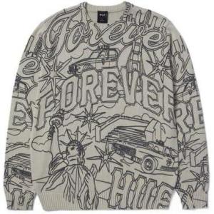 HUF Forever Crewneck Sweater(Putty)