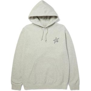 HUF H Star Logo P/O Hoodie | Comfortable Pullover Hoodie for Men, Durable & Stylish Sweatshirt for Casual Wear & Streetwear(Ash)