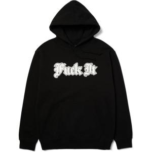 HUF IVES Pullover Hoodie – Men’s Graphic Hoodie with Front Print, Cotton-Blend Fleece Sweatshirt with Kangaroo Pocket(Black)