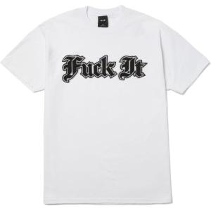 HUF IVES Short Sleeve Tee – Men’s Graphic T-Shirt, 100% Cotton Crewneck with Center Chest Print, Regular Fit Streetwear(White)