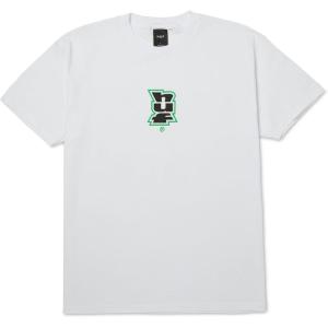 HUF Megablast Multi Short Sleeve Tee | Mens T-Shirt, Streetwear, Oversized, Graphic Tee(White)