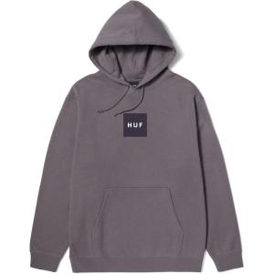 HUF Men’s Box Logo Pullover Hoodie – Classic Cotton Blend Sweatshirt(Light Plum)