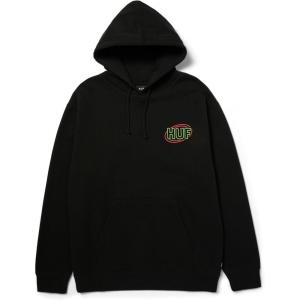 HUF Promo P/O Hoodie Pullover Hoodie for Men, Comfortable & Stylish Sweatshirt for Streetwear, Casual Wear & Everyday Comfort(Black)