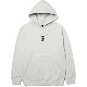 HUF SET MEGABLAST Pullover Hoodie – Men’s Graphic Hoodie with Front & Back Print, Streetwear Hooded Sweatshirt(Ash)