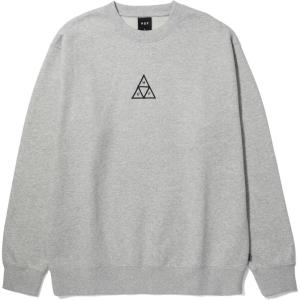 HUF Set Triple Triangle Crewneck Sweatshirt(Heather Grey)