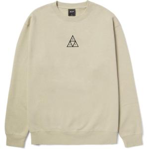 HUF Set Triple Triangle Crewneck Sweatshirt(Stone)