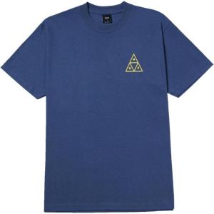HUF Set Triple Triangle Short Sleeve T-Shirt – 100% Pre-Shrunk Cotton T-Shirt(Twilight)